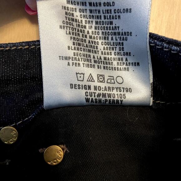 Joe's Muse Jeans Bootcut Cotton Low Rise Stitching Detail Dark Wash 24R NWT - Picture 6 of 7